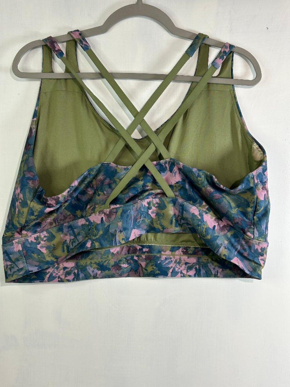 Freely 3X Floral Longline Sports Bra Tank Cottagecore Activewear Yoga Athleisure - Picture 2 of 8